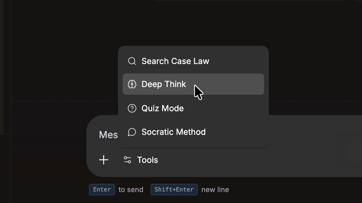 Deep Think interface